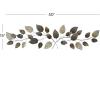imageDeco 79 Metal Leaf Textured Wall Decor with Multiple Shades 30quot x 2quot x 33quot Bronze50L x 15W
