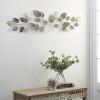 imageDeco 79 Metal Leaf Textured Wall Decor with Multiple Shades 30quot x 2quot x 33quot Bronze50L x 15W