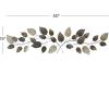 imageDeco 79 Metal Leaf Textured Wall Decor with Multiple Shades 30quot x 2quot x 33quot Bronze50L x 2W x 15H Pack of 4