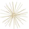 imageDeco 79 Metal Starburst 3D Long Spike Wall Decor Set of 3 6quot 9quot 12quotW GoldGold