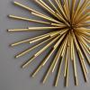imageDeco 79 Metal Starburst 3D Long Spike Wall Decor Set of 3 6quot 9quot 12quotW GoldGold