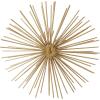 imageDeco 79 Metal Starburst 3D Long Spike Wall Decor Set of 3 6quot 9quot 12quotW GoldGold