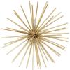 imageDeco 79 Metal Starburst 3D Long Spike Wall Decor Set of 3 6quot 9quot 12quotW GoldGold