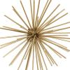 imageDeco 79 Metal Starburst 3D Long Spike Wall Decor Set of 3 6quot 9quot 12quotW GoldGold
