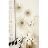 imageDeco 79 Metal Starburst 3D Long Spike Wall Decor Set of 3 6quot 9quot 12quotW GoldGold