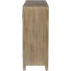 imageDeco 79 Wood Floral Intricately Carved 1 Shelf and 2 Doors Cabinet 32quot x 14quot x 36quot Brown