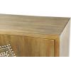 imageDeco 79 Wood Floral Intricately Carved 1 Shelf and 2 Doors Cabinet 32quot x 14quot x 36quot Brown