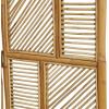 imageDeco 79 Wood Geometric Partition Room Divider Screen Hinged Foldable Partition 3 Panel Privacy Screen Room Partition 52quot x 1quot x 71quot BrownBrown