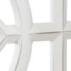 imageDeco 79 Wood Geometric Partition Room Divider Screen Hinged Foldable Partition 3 Panel Privacy Screen with Intricately Carved Designs Room Partition 54quot x 1quot x 72quot White