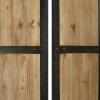 imageDeco 79 Wood Partition Room Divider Screen Hinged Foldable Partition 3 Panel Privacy Screen with Solid Wood Panels Room Partition 48quot x 1quot x 71quot Brown