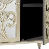 imageDeco 79 Wood Scroll Room Cabinet Intricately Carved 1 Shelf and 2 Doors Storage Cabinet with Mirrored Front Accent Cabinet 31quot x 15quot x 30quot ChampagneChampagne