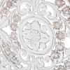 imageDeco 79 Wooden Floral Handmade Home Wall Decor Intricately Carved Wall Sculpture with Mandala Design Wall Art 36quot x 2quot x 36quot White