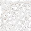 imageDeco 79 Wooden Floral Handmade Home Wall Decor Intricately Carved Wall Sculpture with Mandala Design Wall Art 36quot x 2quot x 36quot White