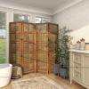 imageDeco 79 Wooden Floral Handmade Partition Room Divider Screen LARGE SIZE Brown