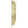 imageDeco 79 Wooden Scroll Handmade Room Divider Screen Hinged Foldable Partition 4 Panel Privacy Screen with Carved Elephant Accents 80quot x 1quot x 72quot Gold
