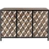 imageDeco 79 Contemporary Wood Rectangle Cabinet 47quot x 16quot x 32quot Brown