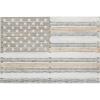 imageDeco 79 Metal American Flag Home Wall Decor Indoor Outdoor Wall Sculpture Wall Art 38quot x 2quot x 26quot RedWhite