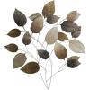 imageDeco 79 Metal Leaf Textured Wall Decor with Multiple Shades 30quot x 2quot x 33quot Bronze30L x 30W