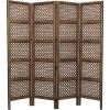 imageDeco 79 Wooden Floral Handmade Partition Room Divider Screen LARGE SIZE Brown