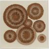 imageThe Novogratz Paper Starburst Handmade Radial Circles Shadow Box with Canvas Backing 24quot x 3quot x 24quot BrownBrown