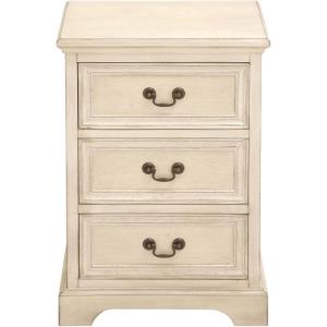 imageDeco 79 Wood Room Cabinet 3 Drawer Storage Cabinet Accent Cabinet 17quot x 14quot x 25quot Cream