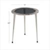 imageDeco 79 Accent Table 19quot L x 19quot W x 22quot H SilverSilver