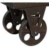 imageDeco 79 Industrial Wood Foyer Bench for Hallway Front Door Doorway Living Mudroom Bedroom Waiting Room 47quotL x 16quotW x 17quotH Brown