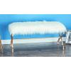 imageDeco 79 Metal Home Bench Entryway Bench with White Faux Fur Top Bedroom Bench 42quot x 17quot x 20quot GoldWhite