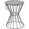 imageDeco 79 Metal Round Accent Table 15quot x 15quot x 18quot Gray
