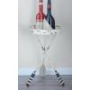 imageDeco 79 Metal Ship Wheel Side End Accent Table Ship Wheel Top End Table with Oar Shaped Legs Side Table 23quot x 23quot x 24quot WhiteSide Table 16 x 16 x 28