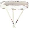 imageDeco 79 Metal Ship Wheel Side End Accent Table Ship Wheel Top End Table with Oar Shaped Legs Side Table 23quot x 23quot x 24quot WhiteSide Table 16 x 16 x 28