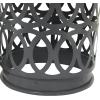 imageDeco 79 Metal Side End Accent Table Indoor Outdoor Nesting End Table with Carved Trellis Design Set of 3 Side Table 23quot 19quot 15quotH Multi Colored