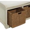imageDeco 79 Traditional Wood Storage Bench CONVENIENTLY SIZED White