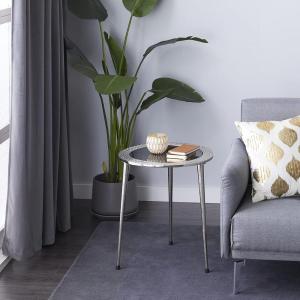 imageDeco 79 Accent Table 19quot L x 19quot W x 22quot H SilverSilver