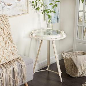 imageWoodland Imports Vintage End TableWhite