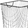 imageCosmoLiving by Cosmopolitan Metal Storage Cart Deep Set Rolling Mesh Laundry Basket  18quot x 18quot x 24quot BlackBlack