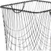 imageCosmoLiving by Cosmopolitan Metal Storage Cart Deep Set Rolling Mesh Laundry Basket  18quot x 18quot x 24quot BlackBlack
