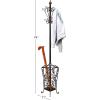 imageDeco 79 56471 Coat Rack 11quot x 11quot x 74quot Black