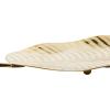 imageDeco 79 Aluminum Metal Living Room Decor Tray Leaf Ottoman Tray Set of 2 Serving Tray 27quot 18quotW SilverGold
