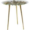 imageDeco 79 Aluminum Metal Side End Accent Table End Table with Clear Glass Top Side Table 22quot x 22quot x 22quot GoldGold
