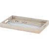 imageDeco 79 Coastal Wood Tray Metal S2 21quot 18quotW92365 Brown