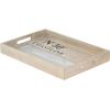 imageDeco 79 Coastal Wood Tray Metal S2 21quot 18quotW92365 Brown