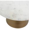 imageDeco 79 Marble Cake Stand with Gold Base 12quot x 12quot x 7quot Gold