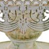 imageDeco 79 Metal Cake Stand with Lace Inspired Edge 22quot x 22quot x 10quot White22