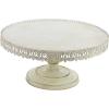 imageDeco 79 Metal Cake Stand with Lace Inspired Edge 22quot x 22quot x 10quot White22