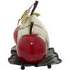 imageDeco 79 Metal Fruit Decorative Sculpture Decorative Home Decor Statue with Platter Accent Figurine 18quot x 10quot x 11quot Multi ColoredRed