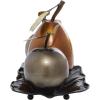 imageDeco 79 Metal Fruit Decorative Sculpture Decorative Home Decor Statue with Platter Accent Figurine 18quot x 10quot x 11quot Multi ColoredSilver