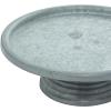 imageDeco 79 Metal Galvanized Cake Stand 13quot x 13quot x 4quot Gray