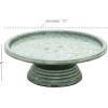 imageDeco 79 Metal Galvanized Cake Stand 13quot x 13quot x 4quot Gray