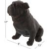 imageDeco 79 Polystone Bulldog Decorative Sculpture Weathered Sitting Home Decor Statue Accent Figurine 17quot x 9quot x 13quot Brown